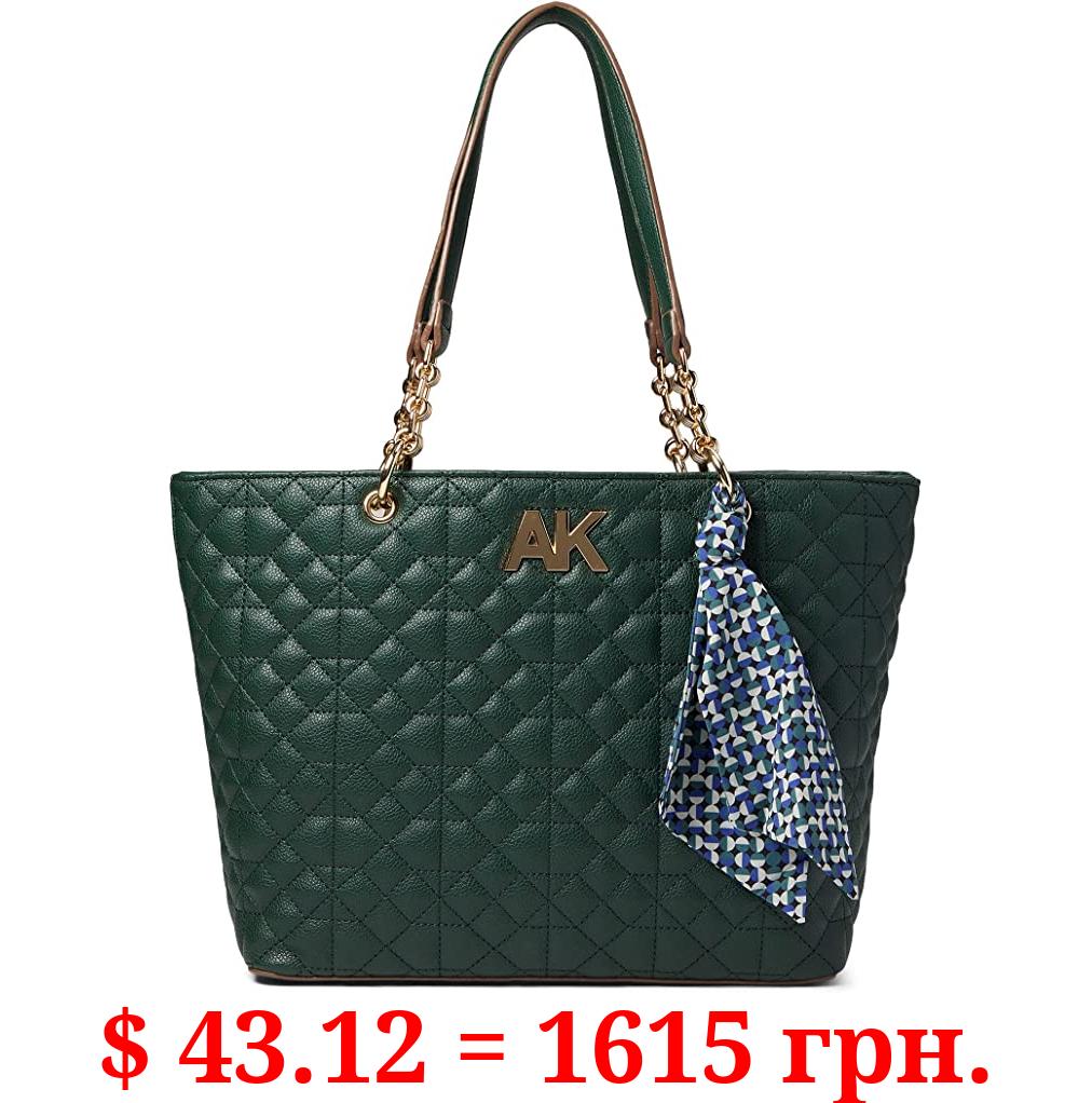 Anne Klein Quilted Chain Tote