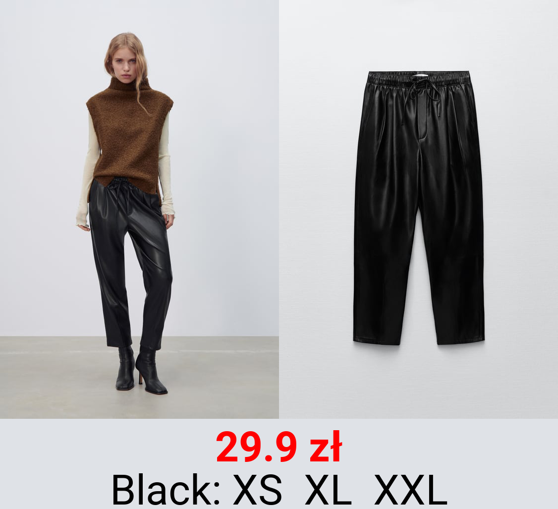 FAUX LEATHER THE WEEKEND TROUSERS