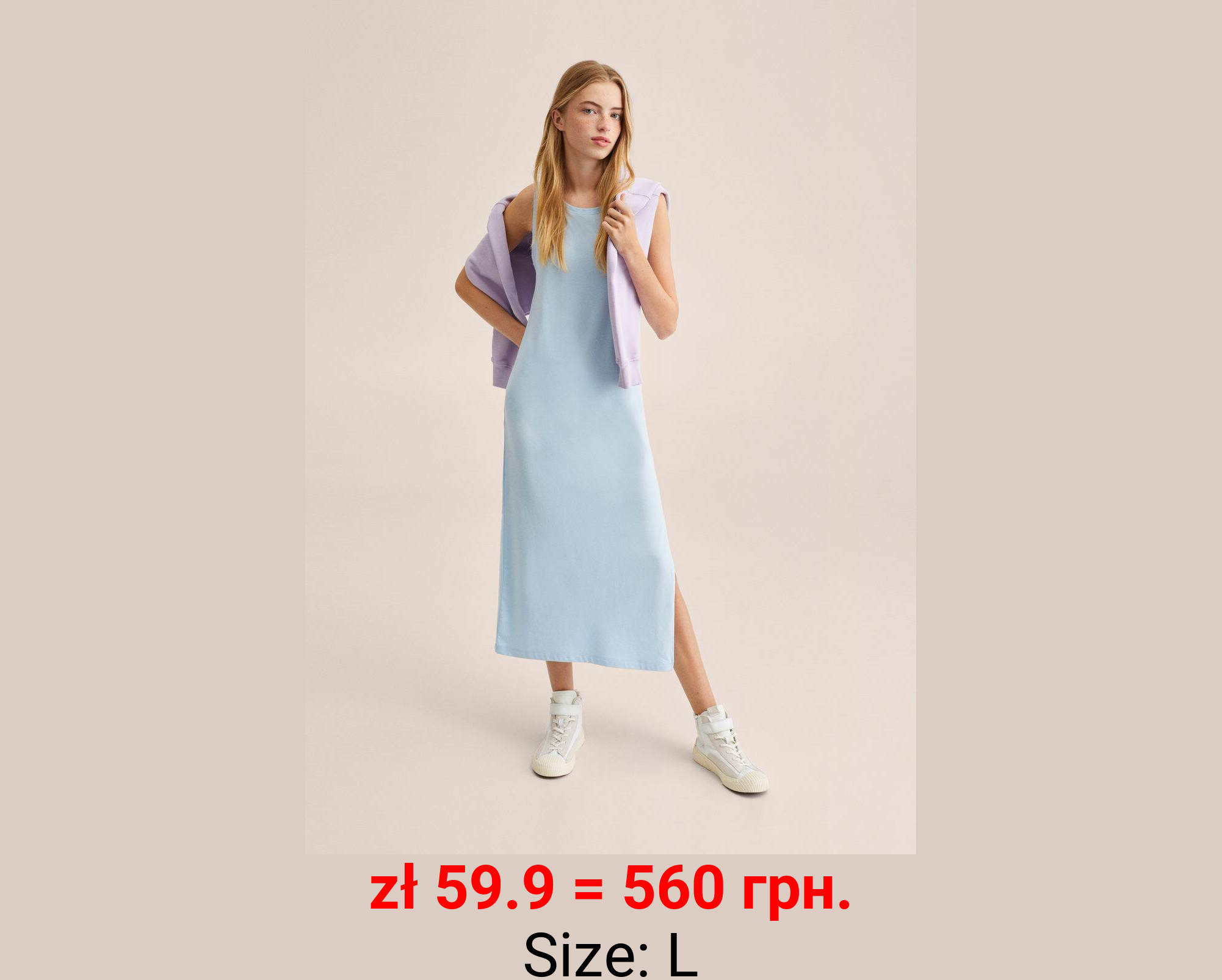 Vestido largo algodón