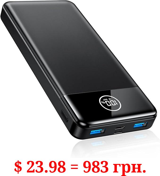 Portable Charger, 33800mAh Power Bank, 22.5W Fast Charging Battery Pack with USB C/USB A Output, Digital Display Portable Phone Charger for iPhone 15/14/13 Pro Samsung Google Android Cell Phone etc