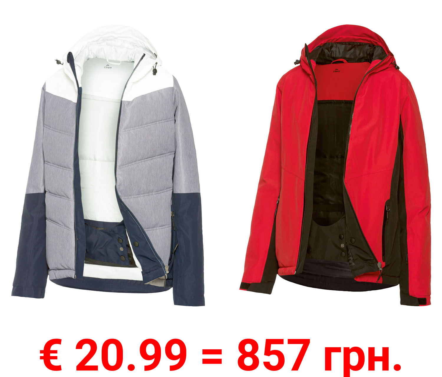 crivit Damen Skijacke, wind- und wasserdicht