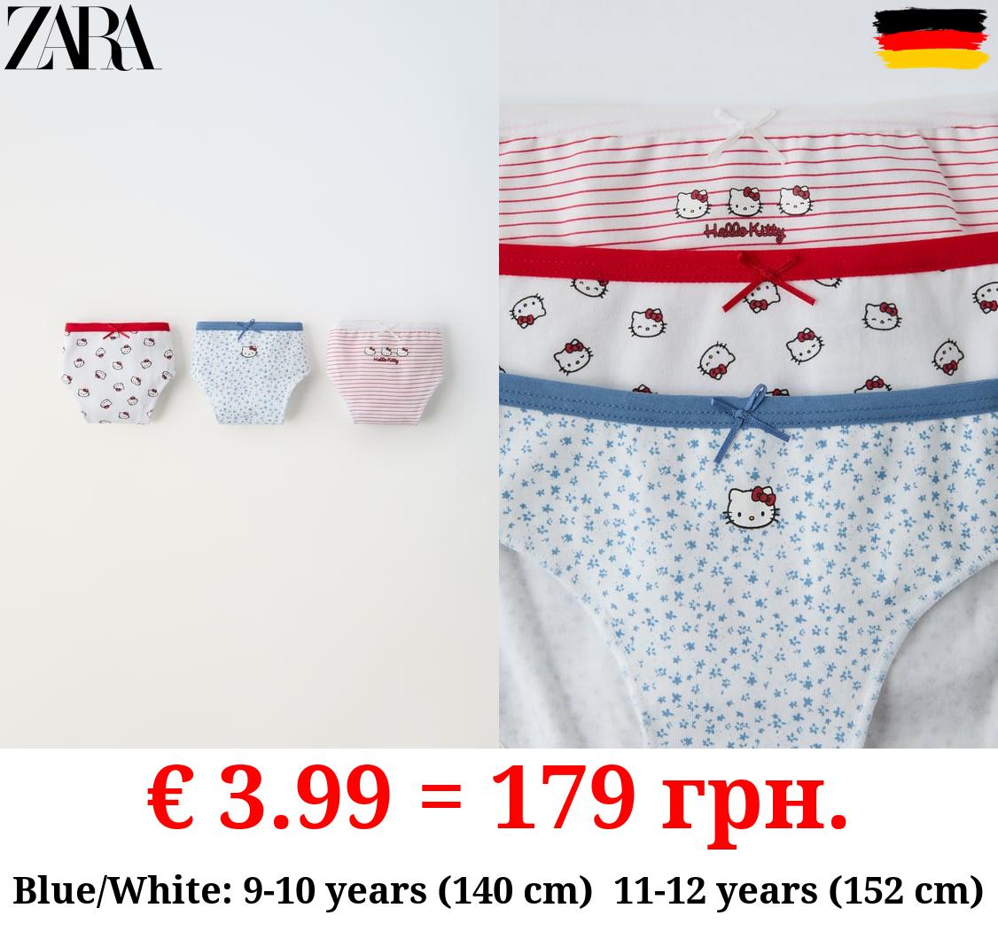 6-14 YEARS/ PACK OF THREE HELLO KITTY © 50TH ANNIVERSARY BRIEFS