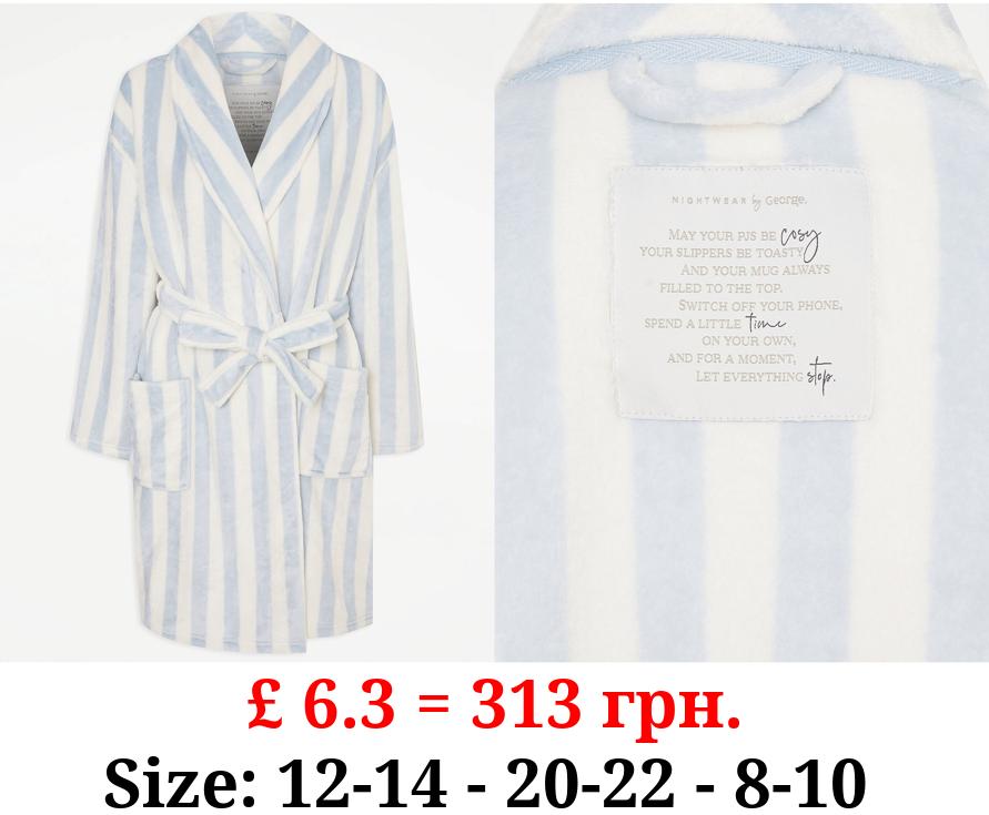 Blue Stripe Dressing Gown