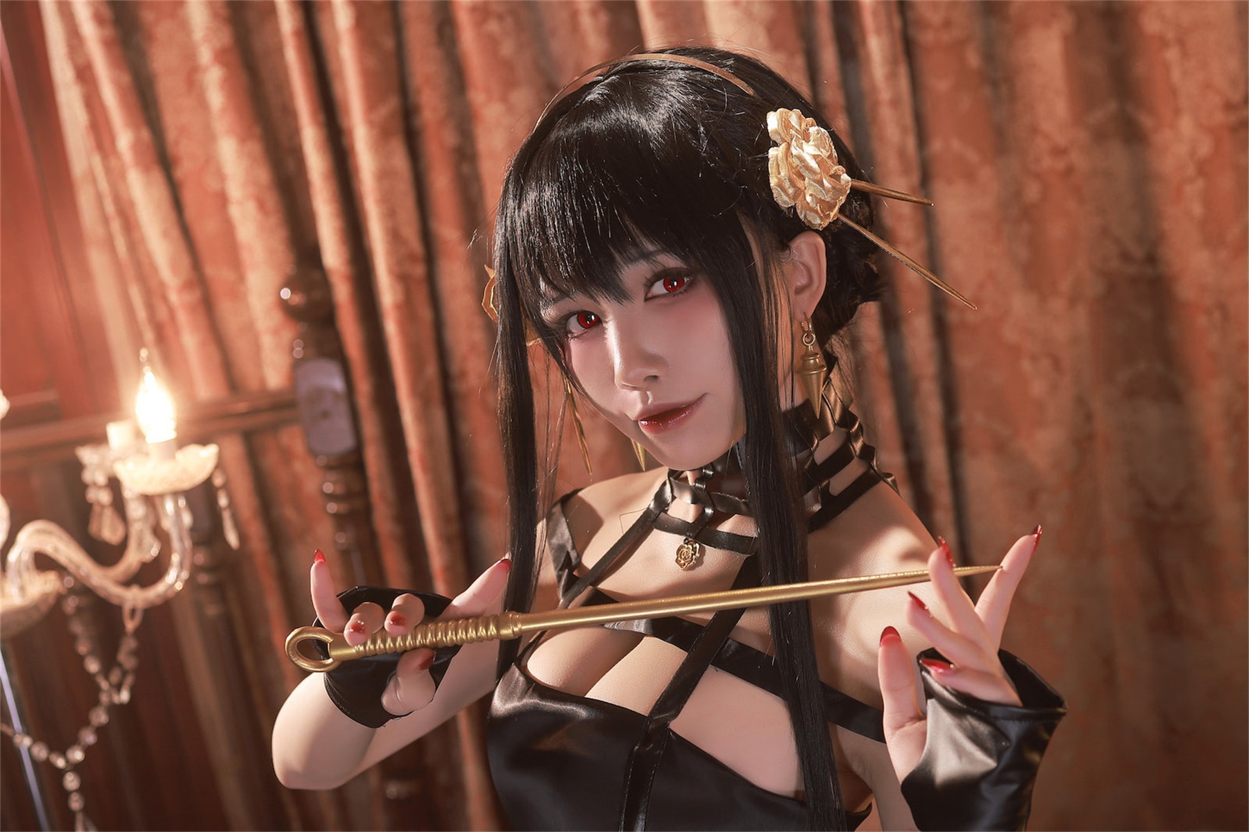 水淼aqua Cosplay 约尔黑礼服 16