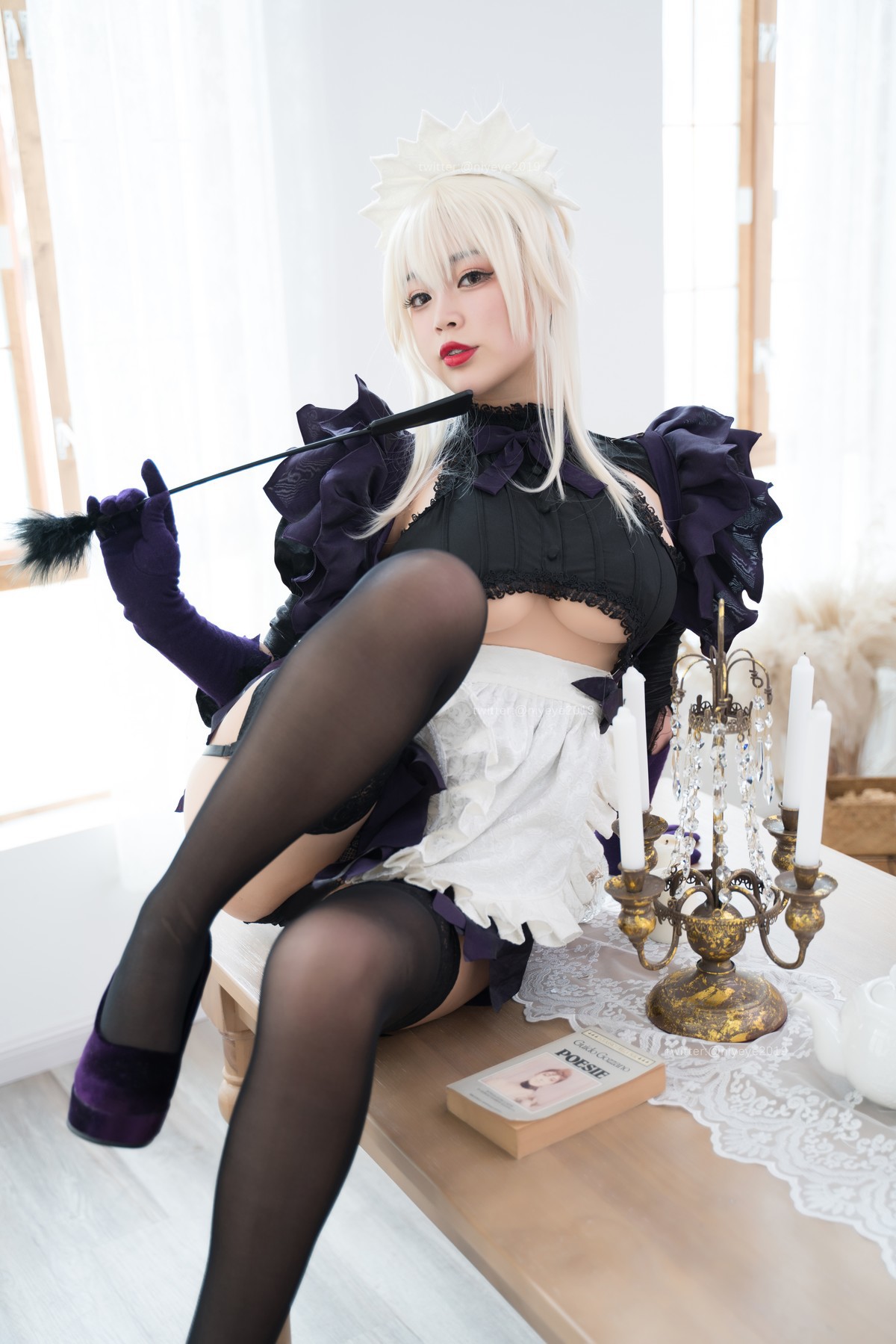Cosplay 白烨 黑枪呆女仆 9