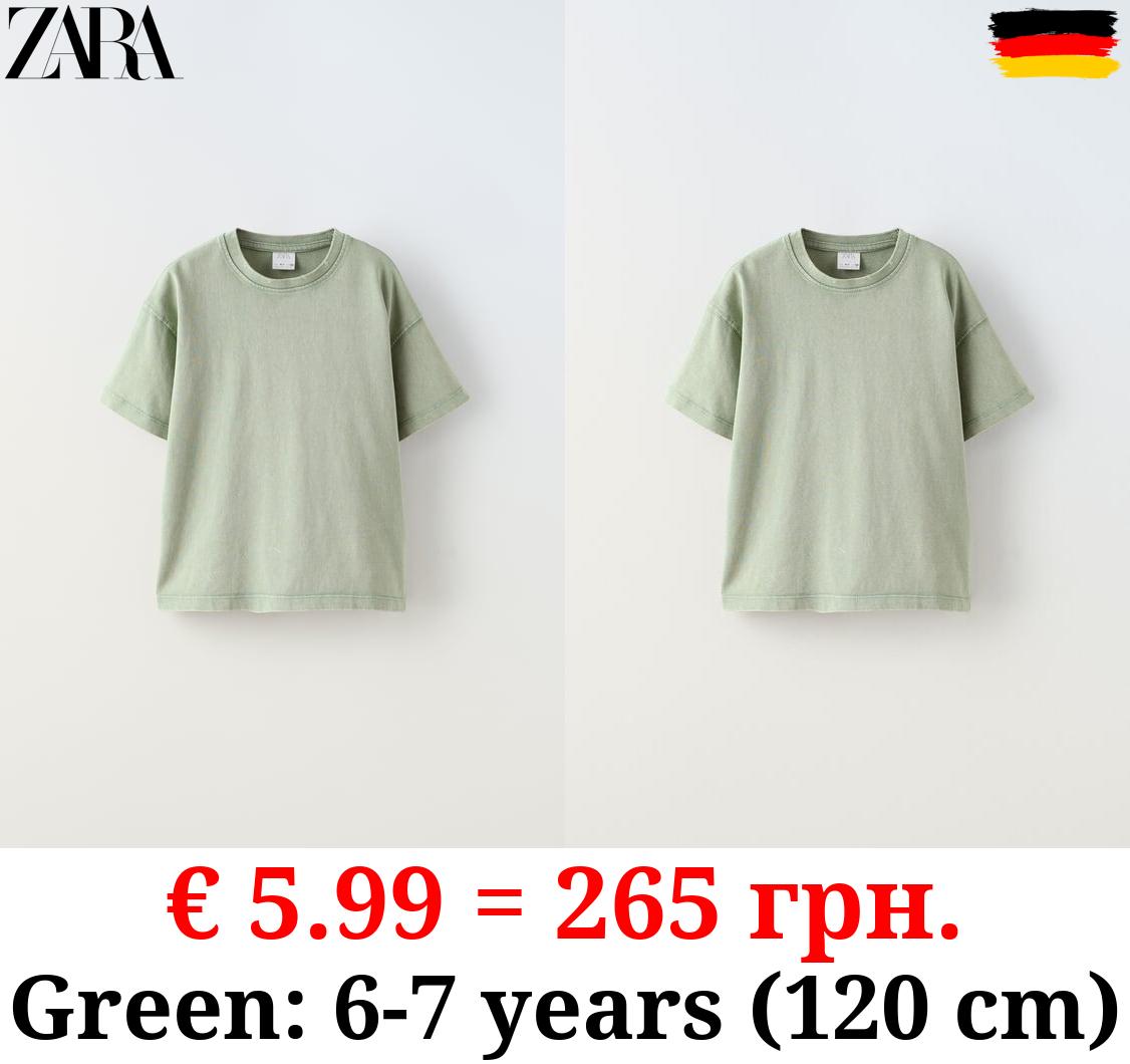 FADED-EFFECT HEAVY WEIGHT T-SHIRT