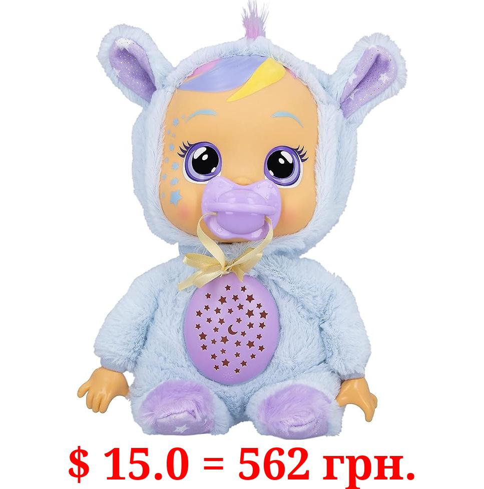 Cry Babies Goodnight Jenna - 12" Sleepytime Baby Doll | Plays 5 Lullabies and Night Light Starry Sky Projection , Blue