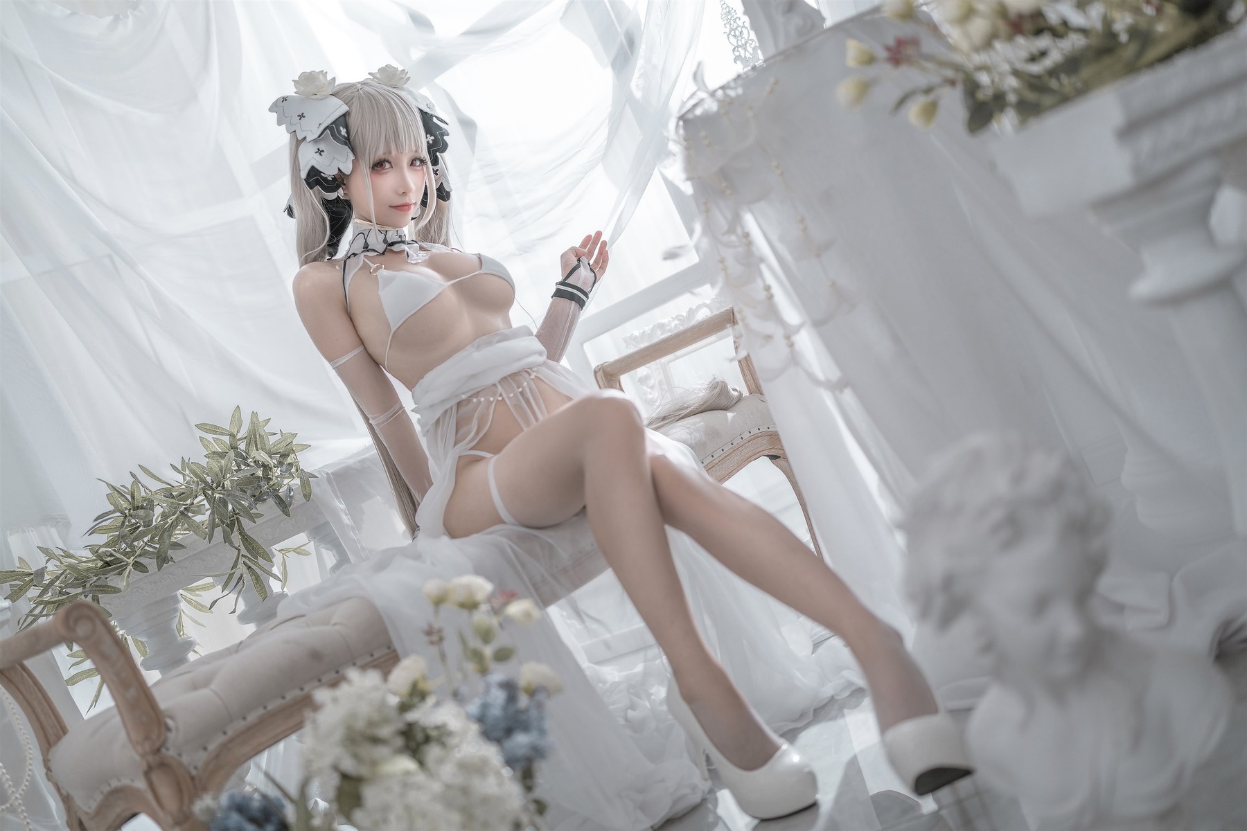 蠢沫沫 Cosplay 可畏婚纱 17