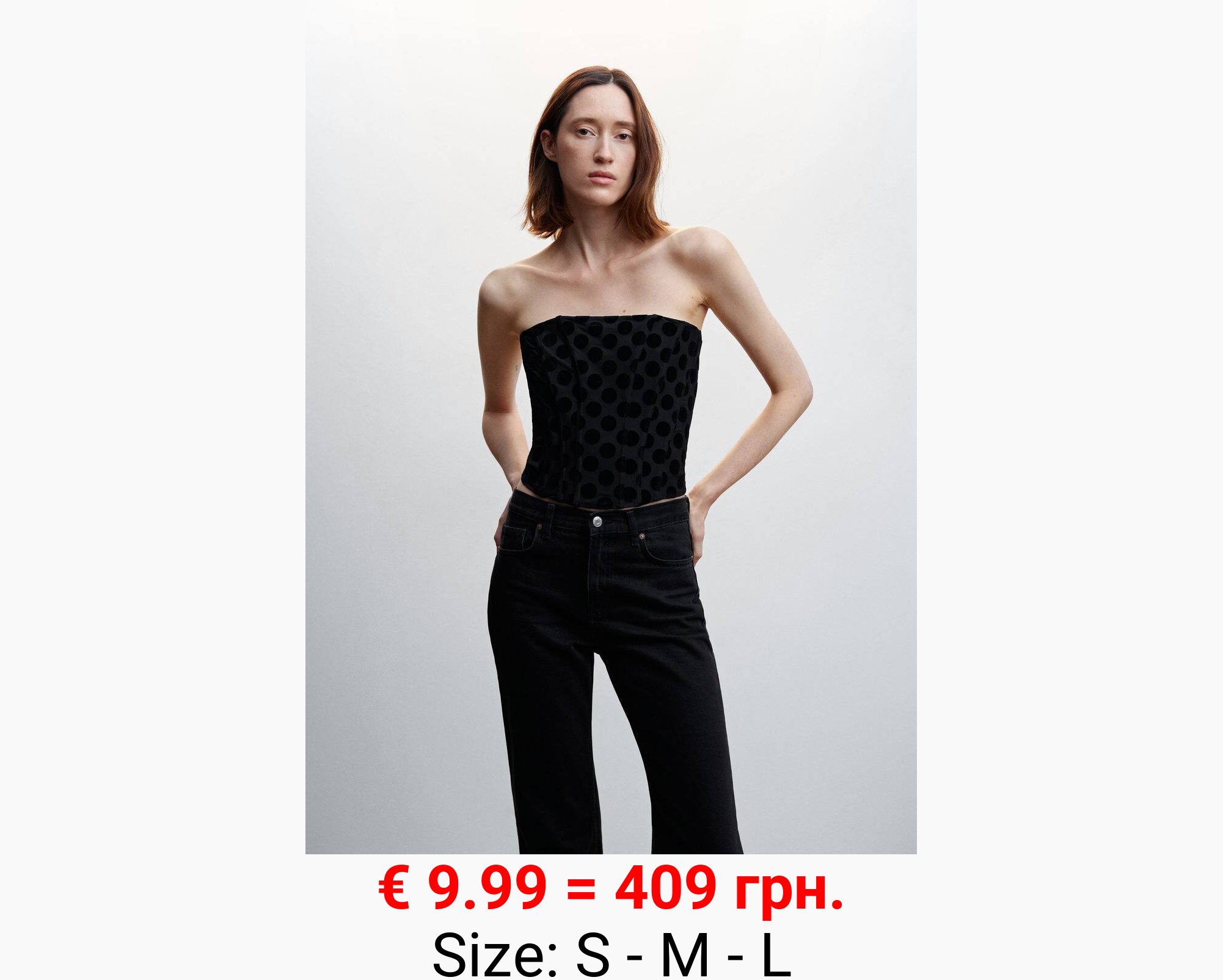 Top corsetero lunares