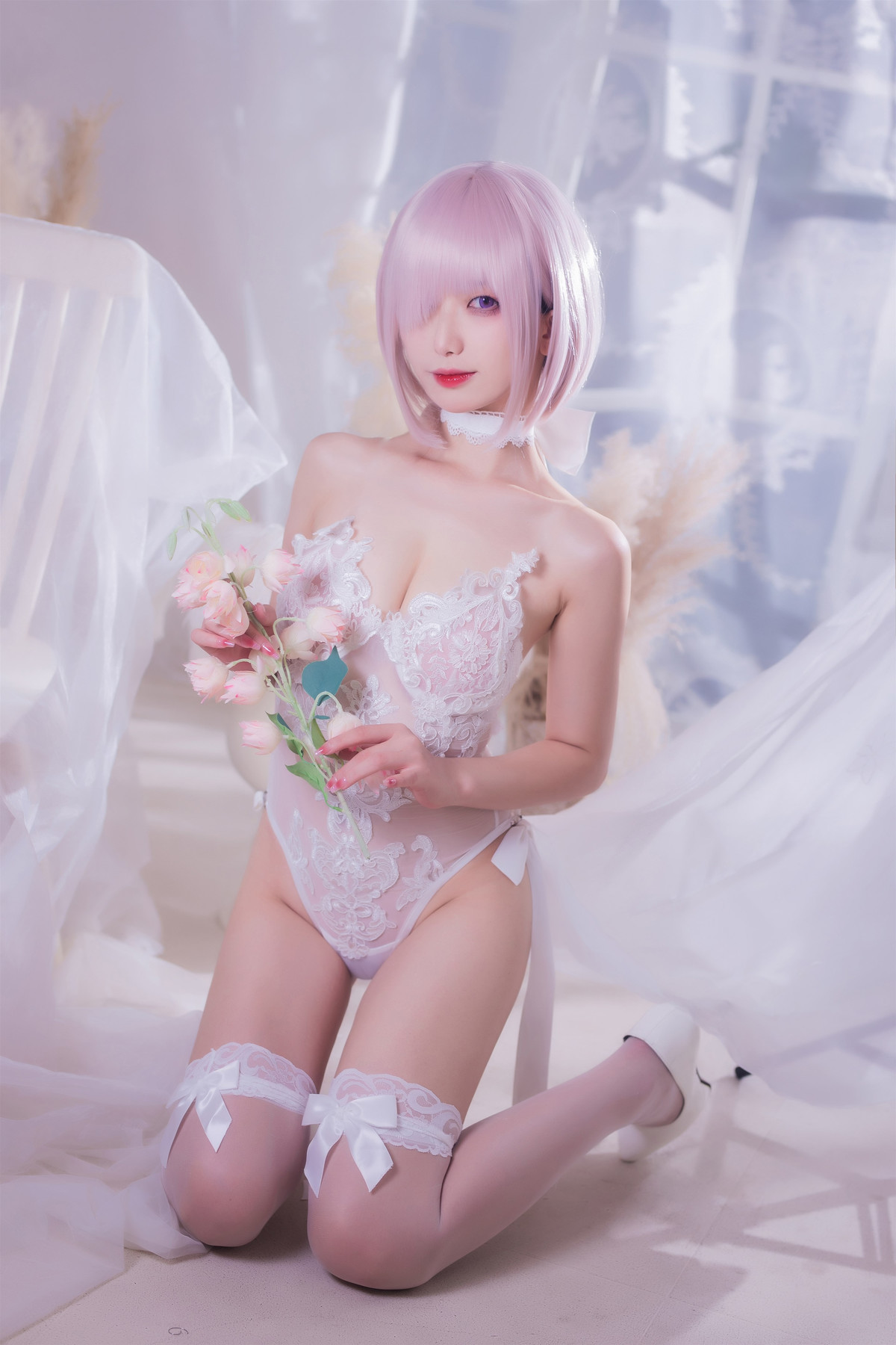 Cosplay 封疆疆v 婚纱玛修 29
