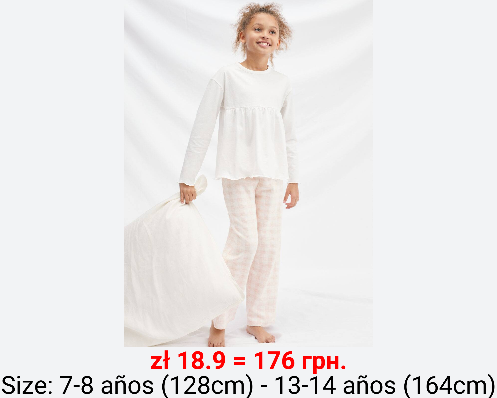 Pijama dos piezas largo cuadros