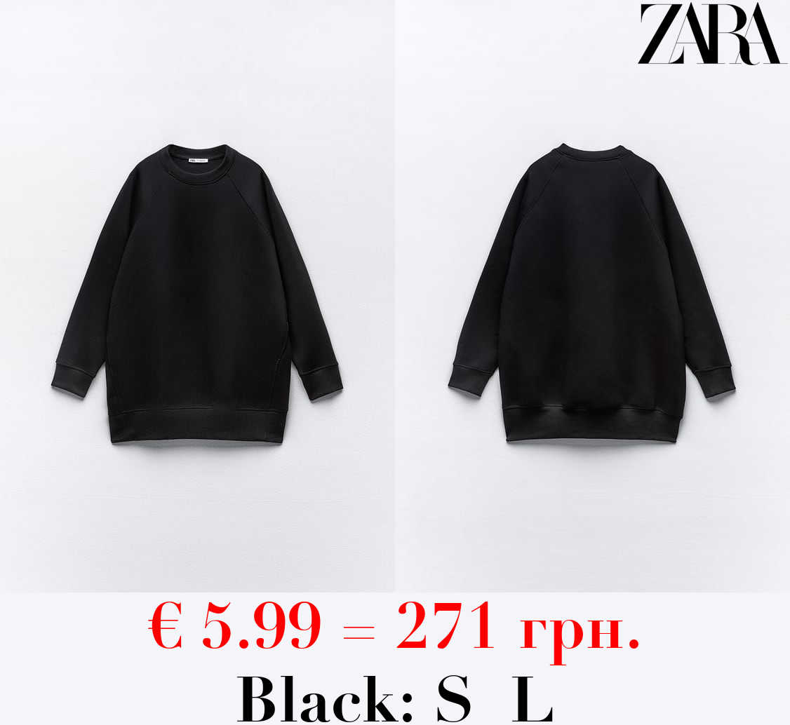 PLUSH SWEATSHIRT DRESS