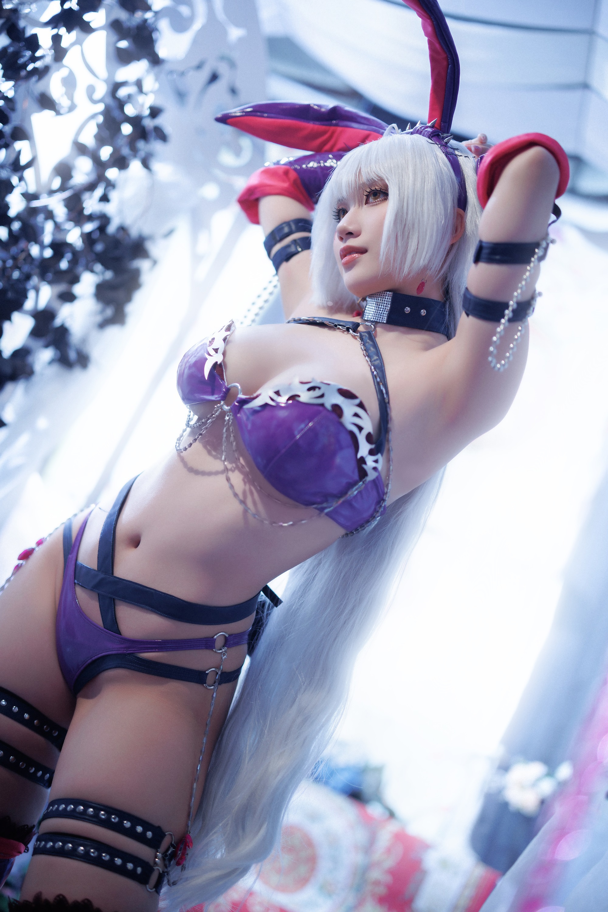 Cosplay Cien恩恩 黑贞兔女郎泳装 19