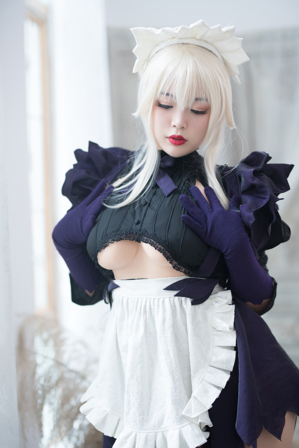 Cosplay 白烨 黑枪呆女仆 39