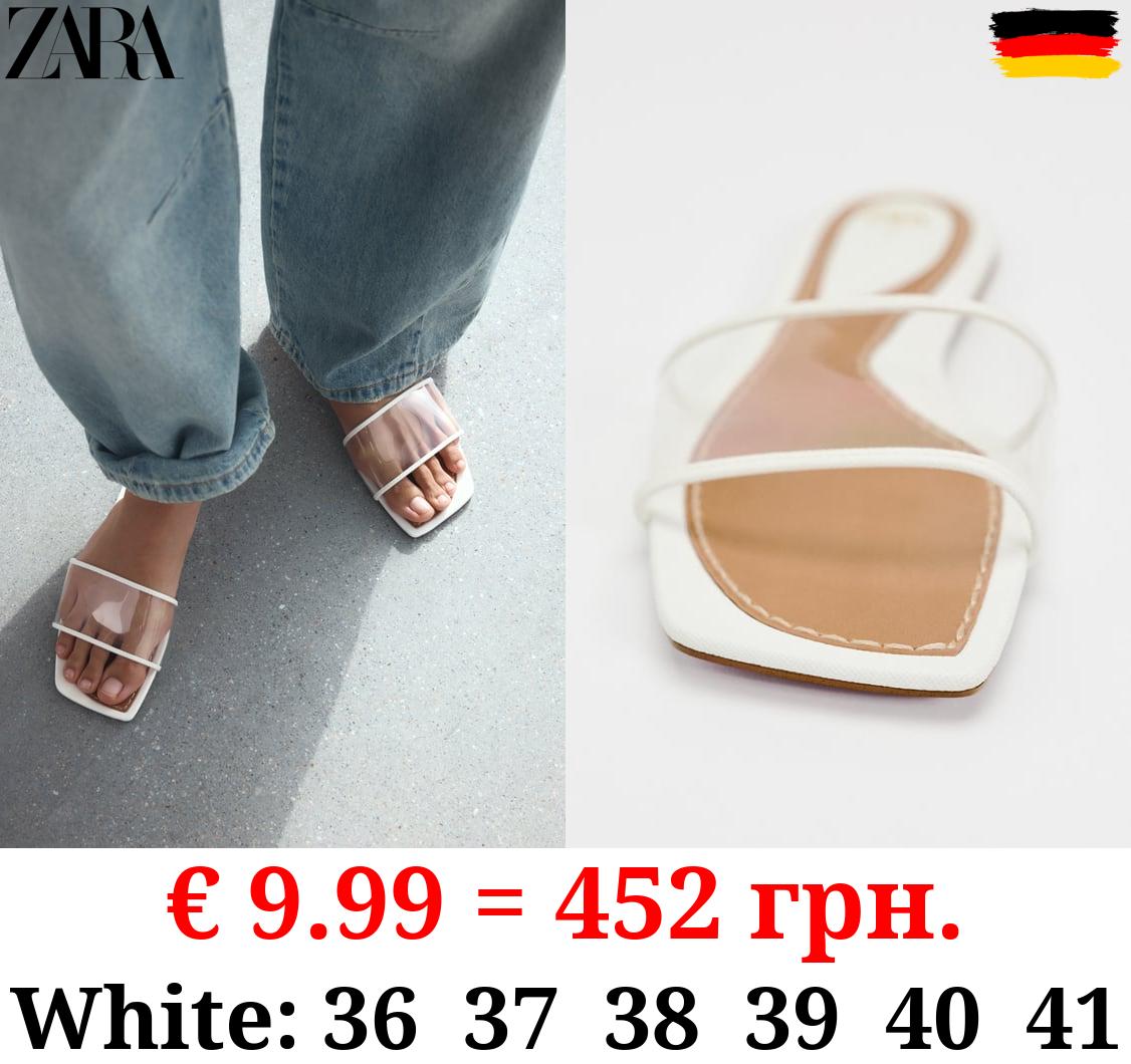 FLAT VINYL SANDALS