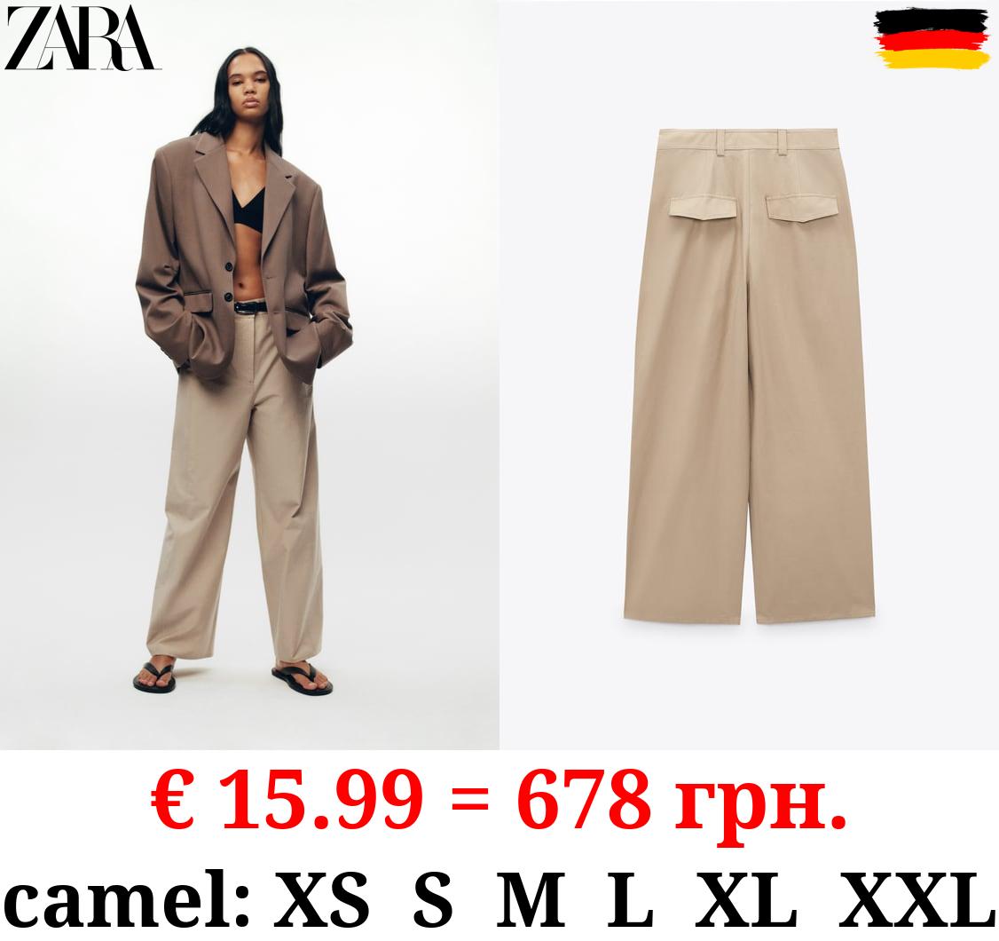 CULOTTES WITH TOPSTITCHING DETAIL