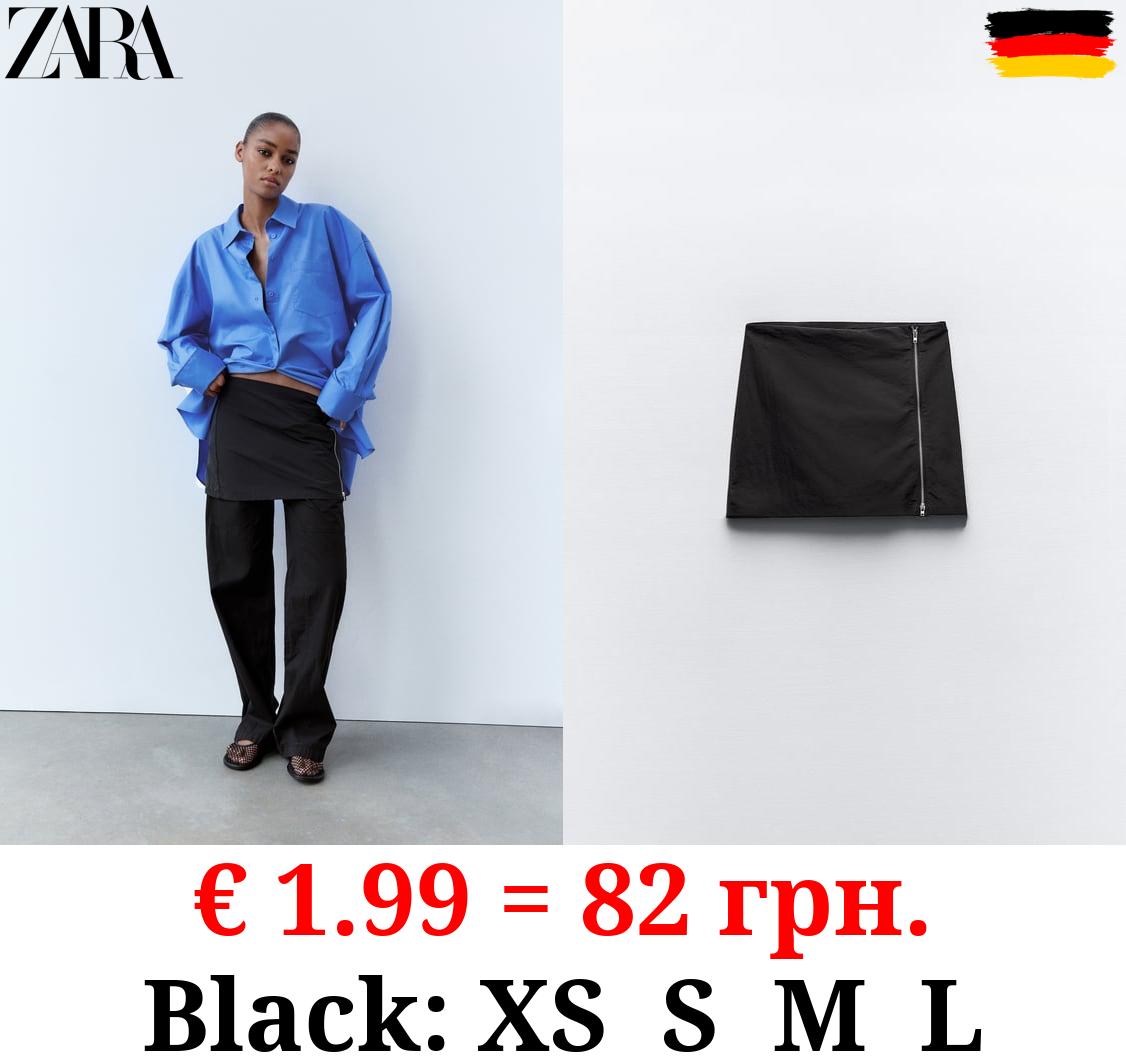 SHORT SKIRT WITH SIDE ZIP