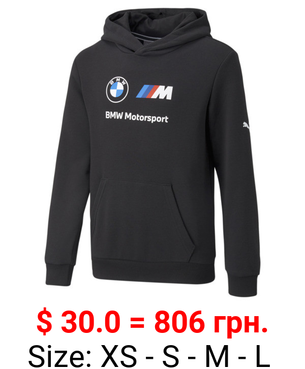 BMW M Motorsport Essentials Logo Kids' Hoodie