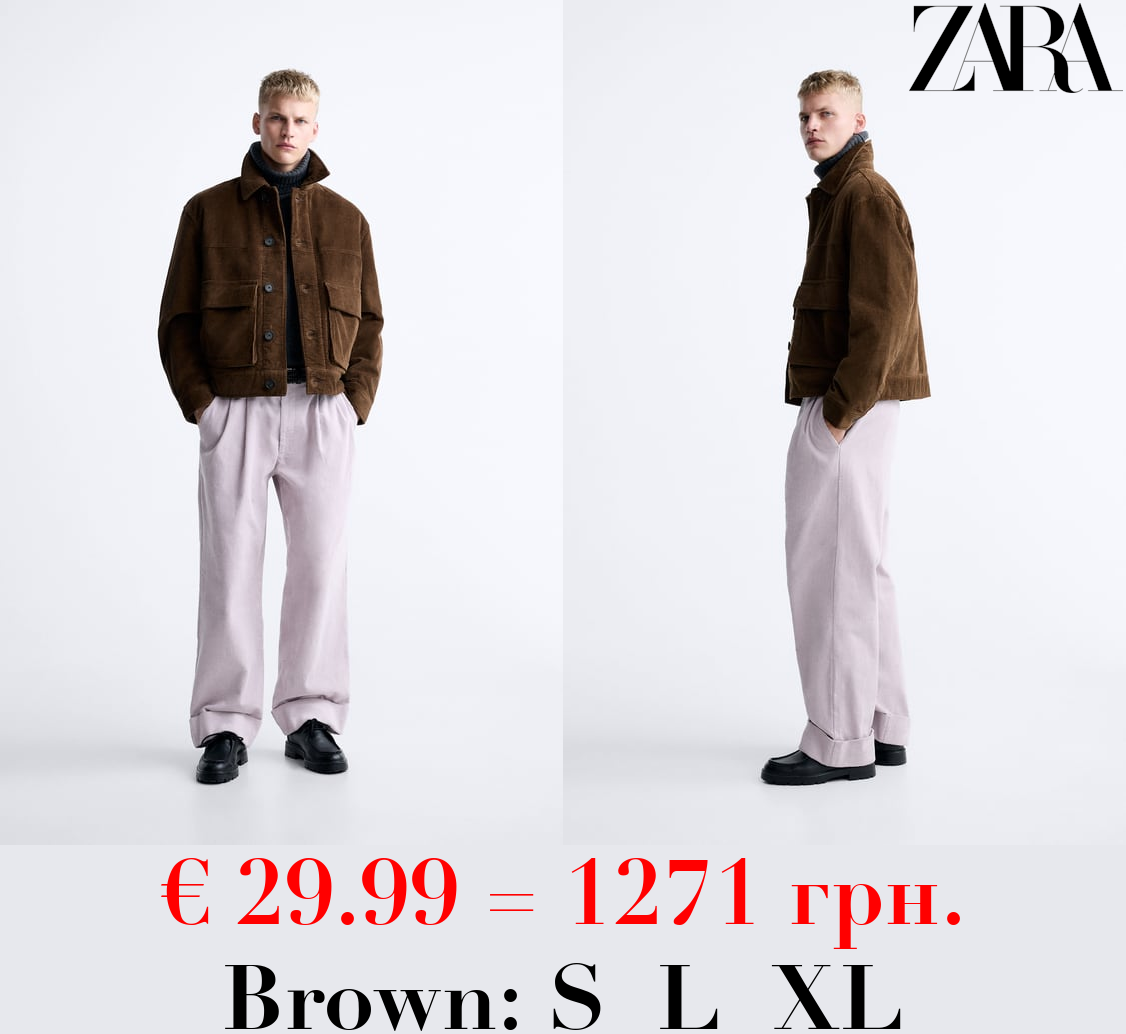 CORDUROY JACKET WITH POCKETS