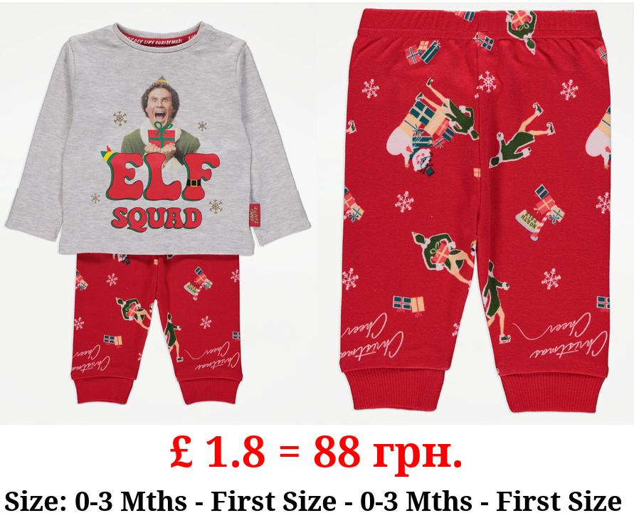 Buddy The Elf Squad Matching Baby Christmas Pyjamas