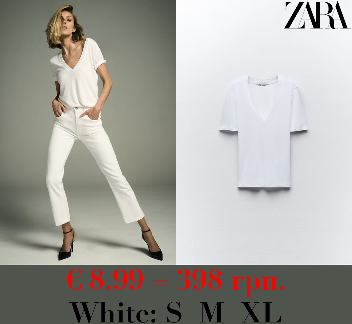 FLOWING V-NECK T-SHIRT