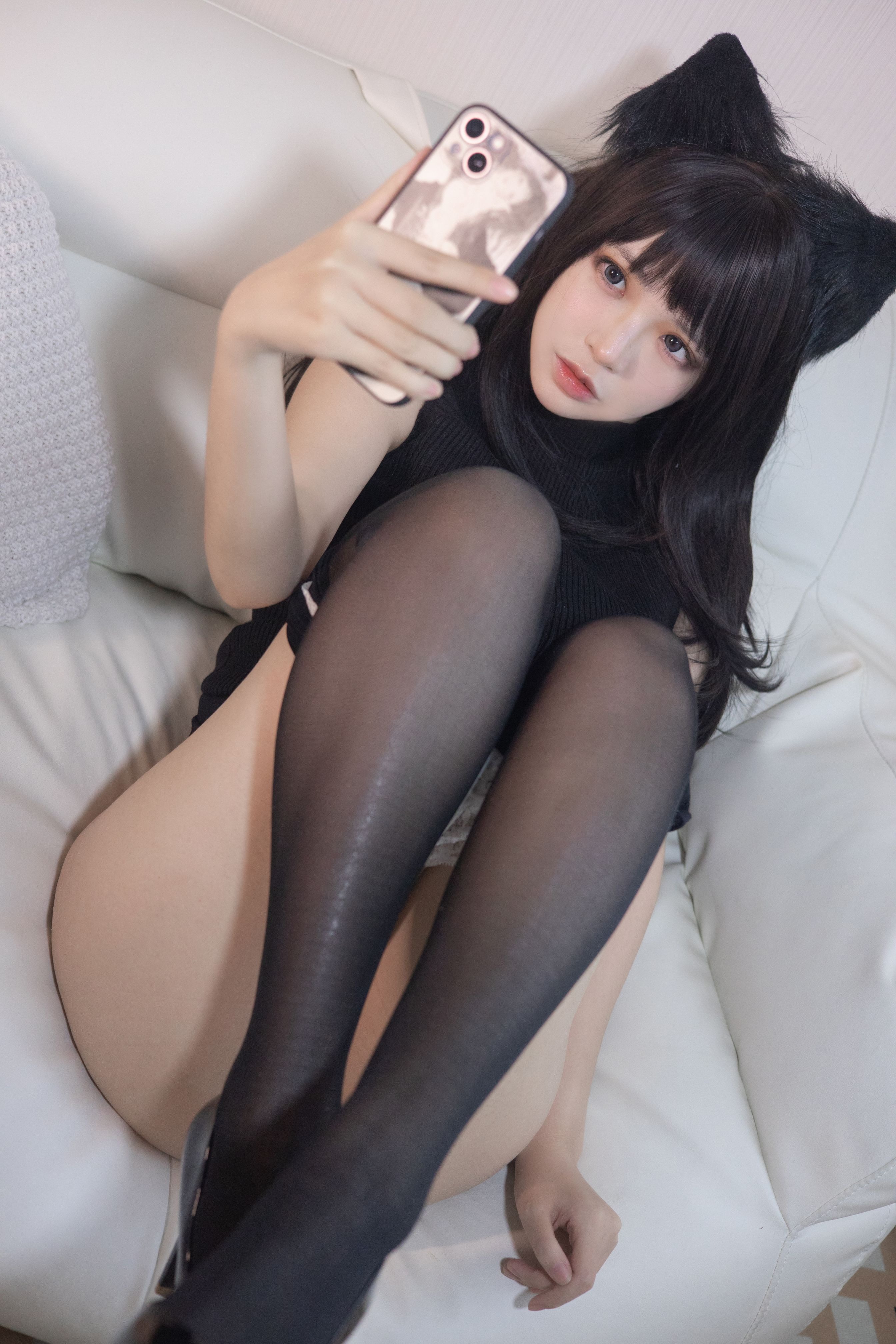 疯猫ss - NO.92 黑毛衣少女 [80P-1.17GB] 51