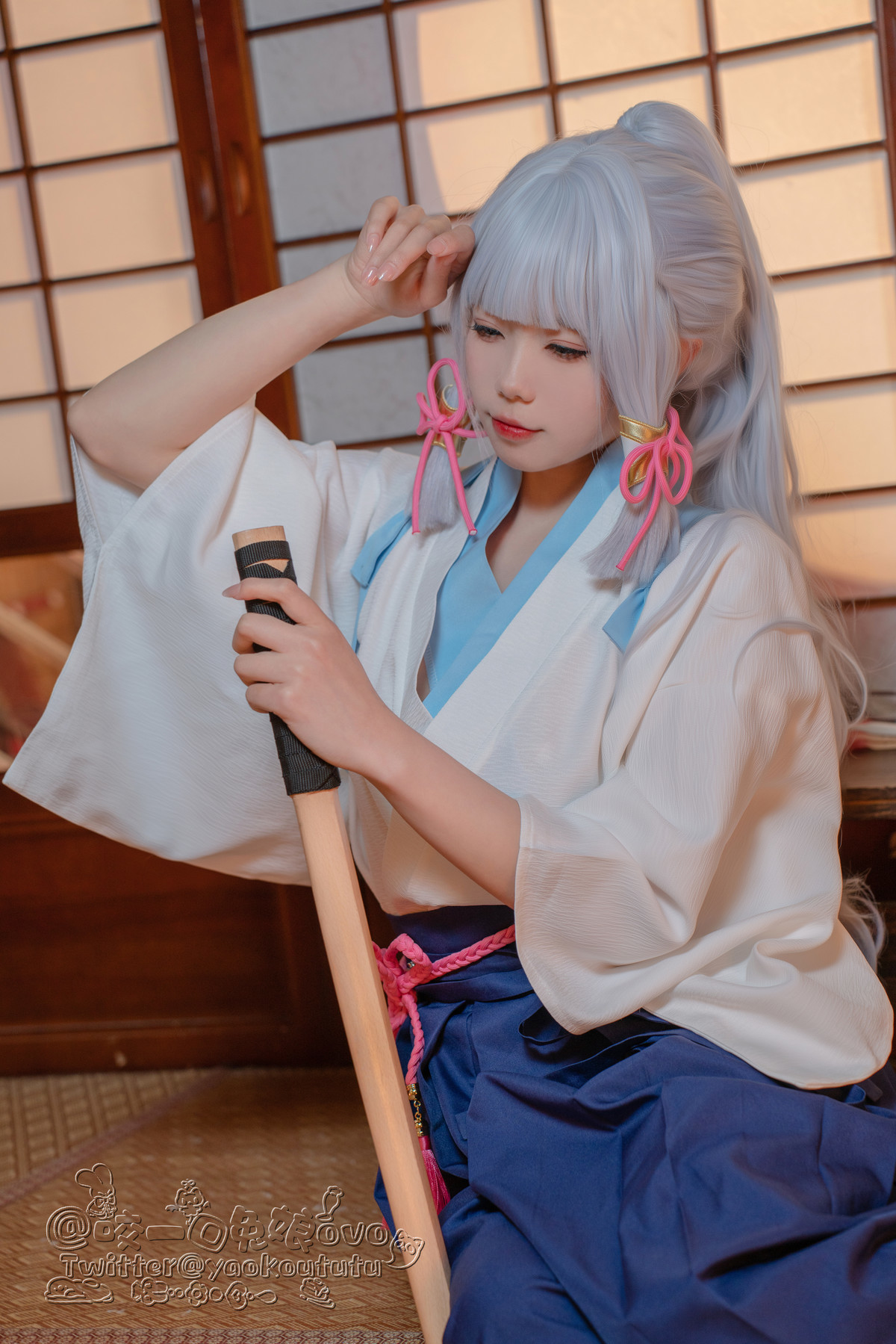 Cosplay 黏黏团子兔 绫华的小憩 5