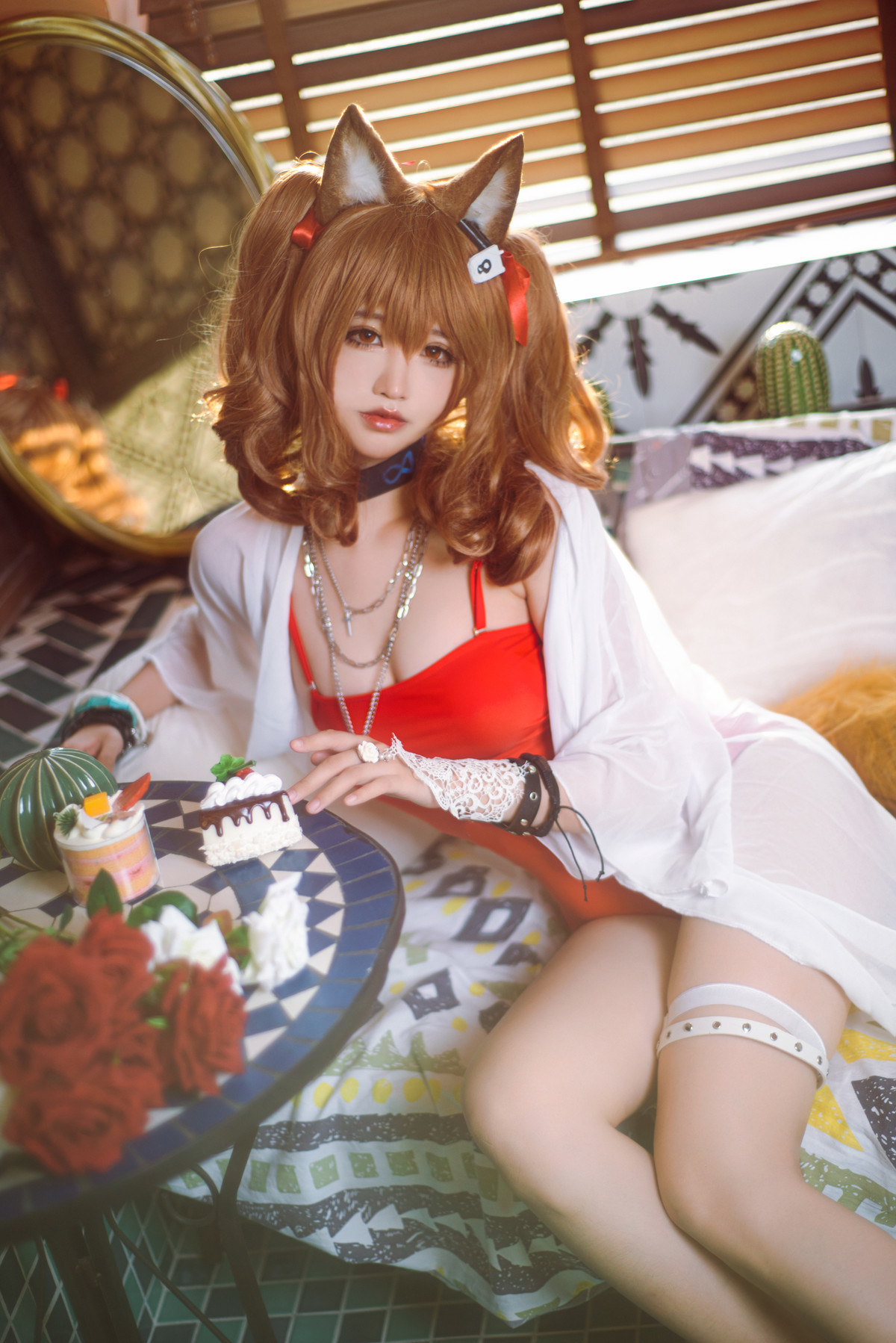 工藤新伍 Cosplay 明日方舟 安洁莉娜 夏卉泳装 13