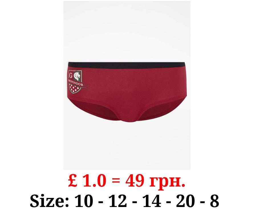 Harry Potter Gryffindor Red Short Knickers