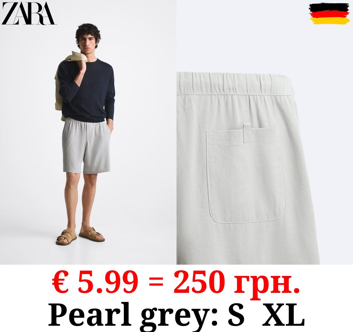 VISCOSE - LINEN BERMUDA SHORTS