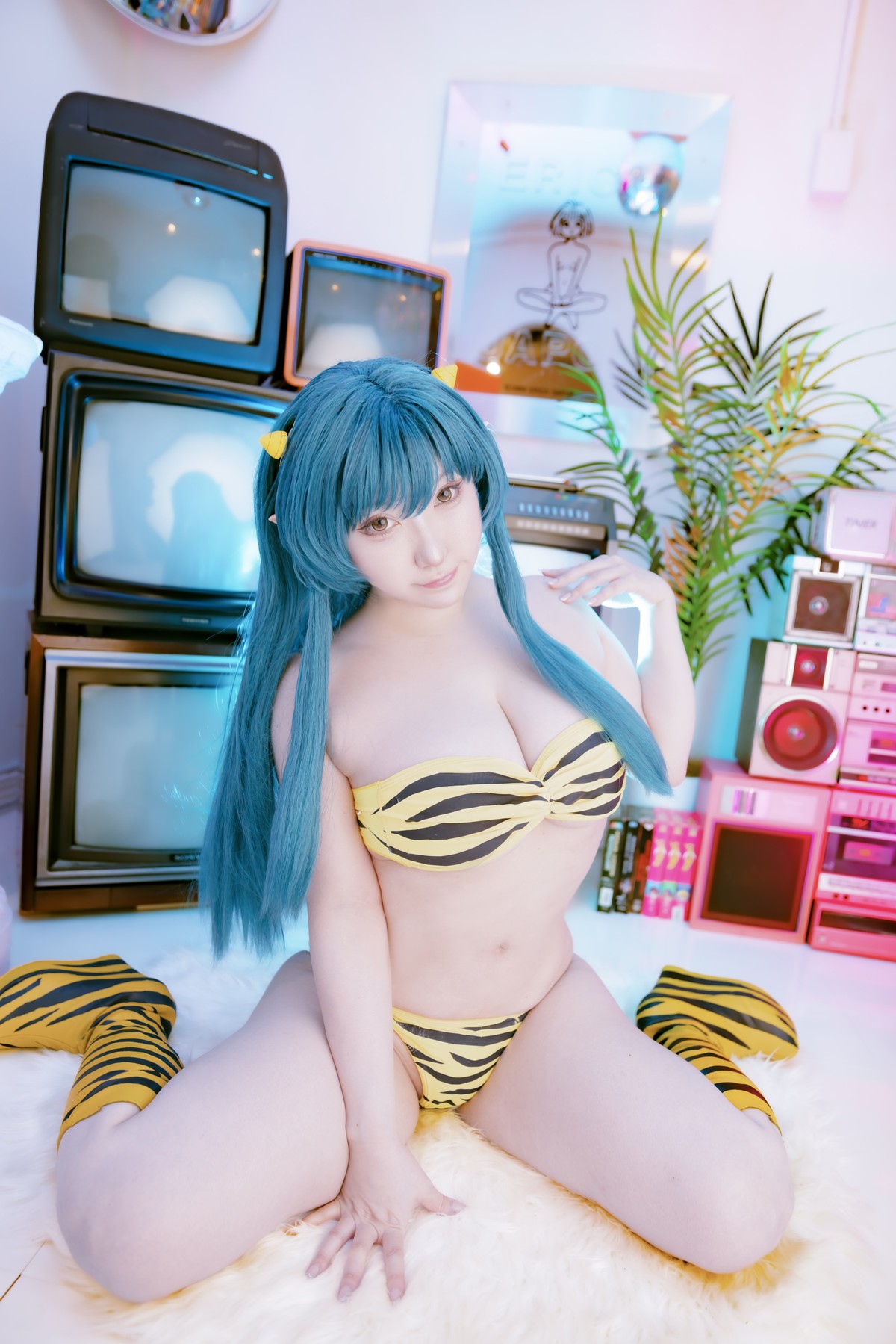 Cosplay SAKUサク Lum ラム うる星やつら Set.03 4