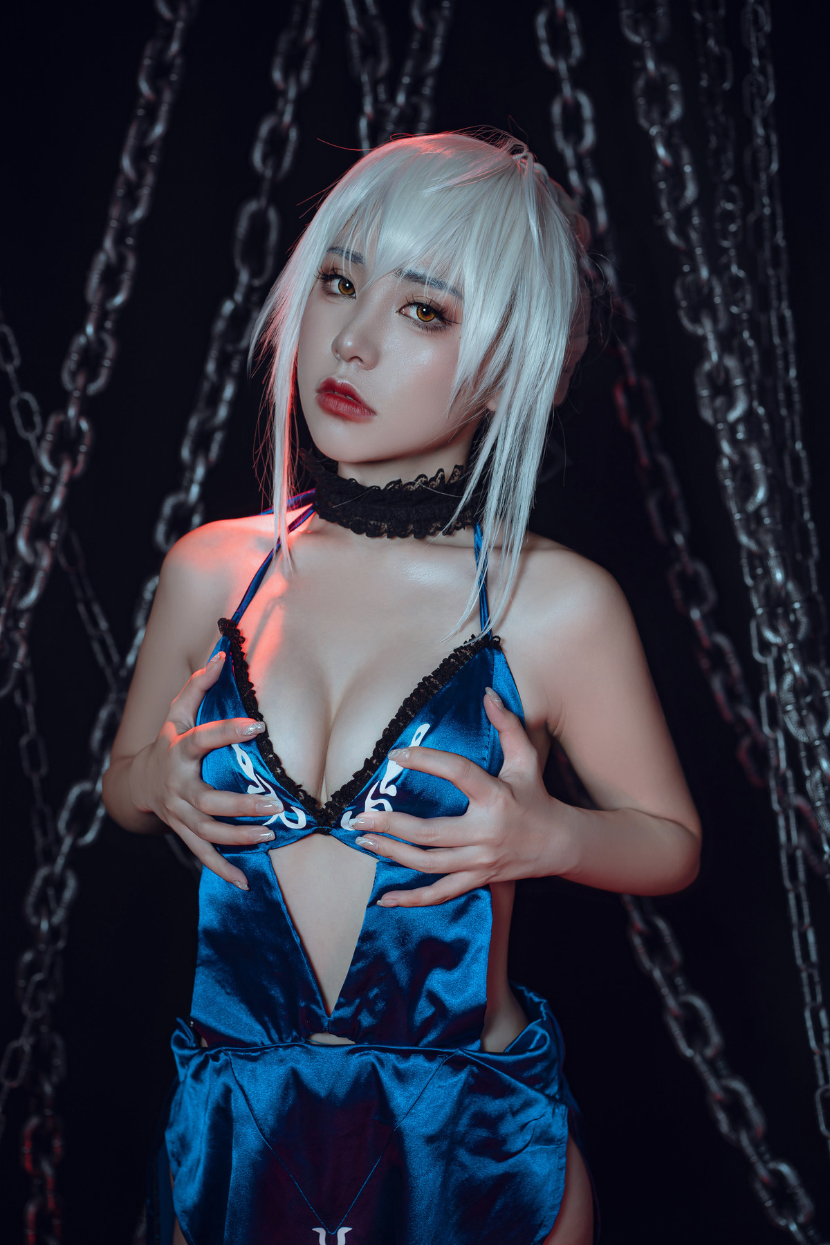 爆机少女喵小吉 Cosplay 黑呆 Saber Alter 28