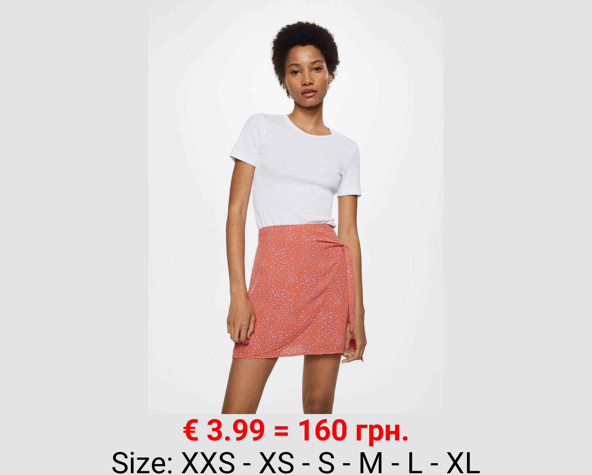 Falda cruzada estampada