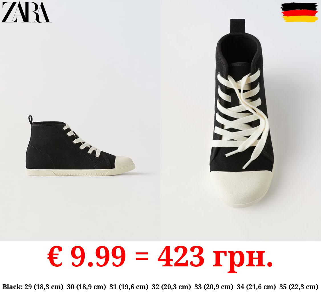 LEATHER HIGH-TOP SNEAKERS