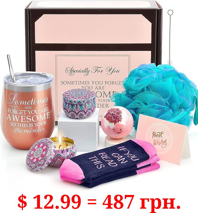 Birthday Gifts for Women Christmas Gifts for Friends Gifts for Her Girlfriend Sister Mom Unique Gifts Box Funny Gift Set Rosegold