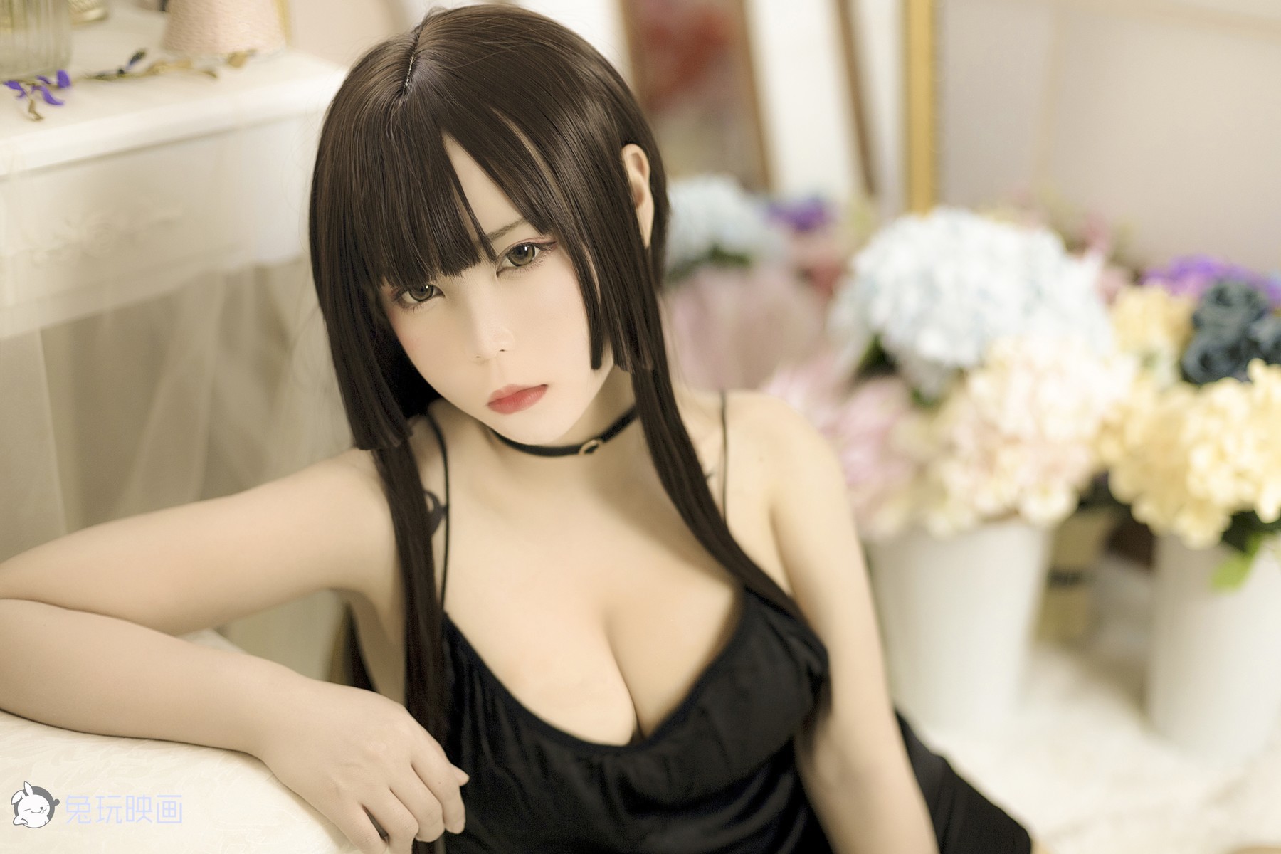 Cosplay 兔玩映画 黑睡衣 37