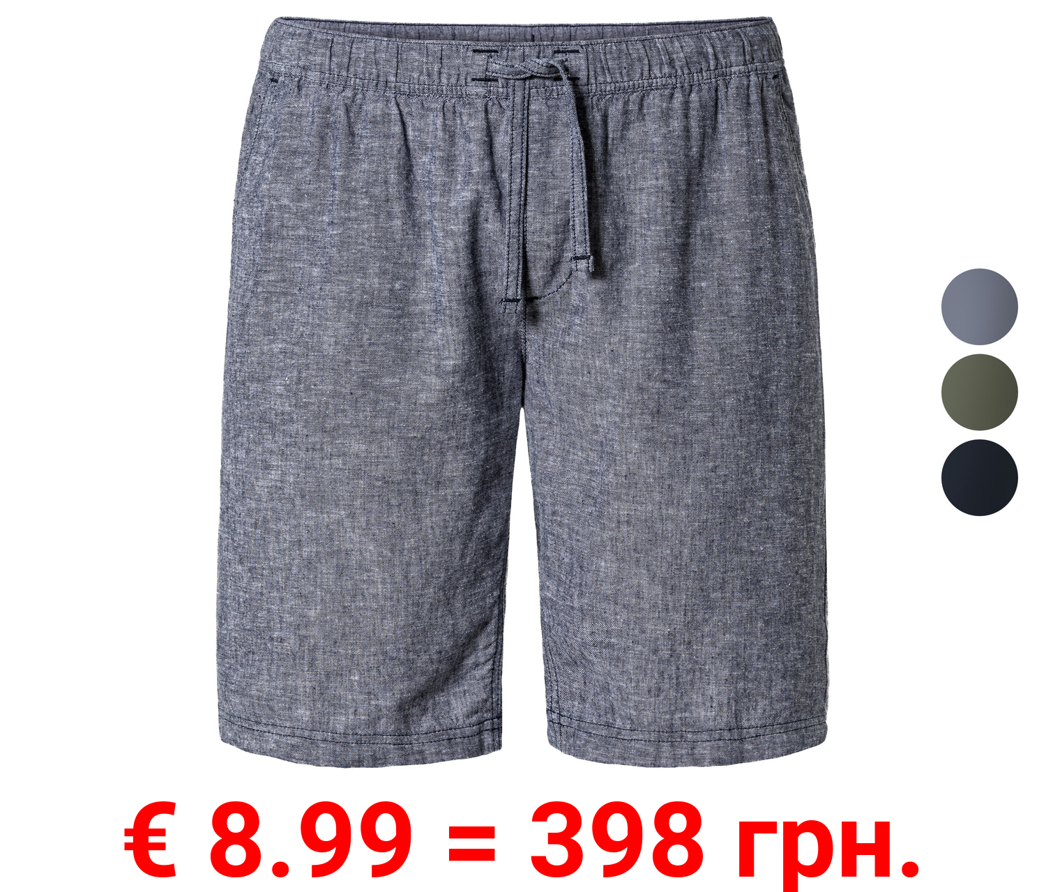 LIVERGY® Herren Bermuda, normale Leibhöhe