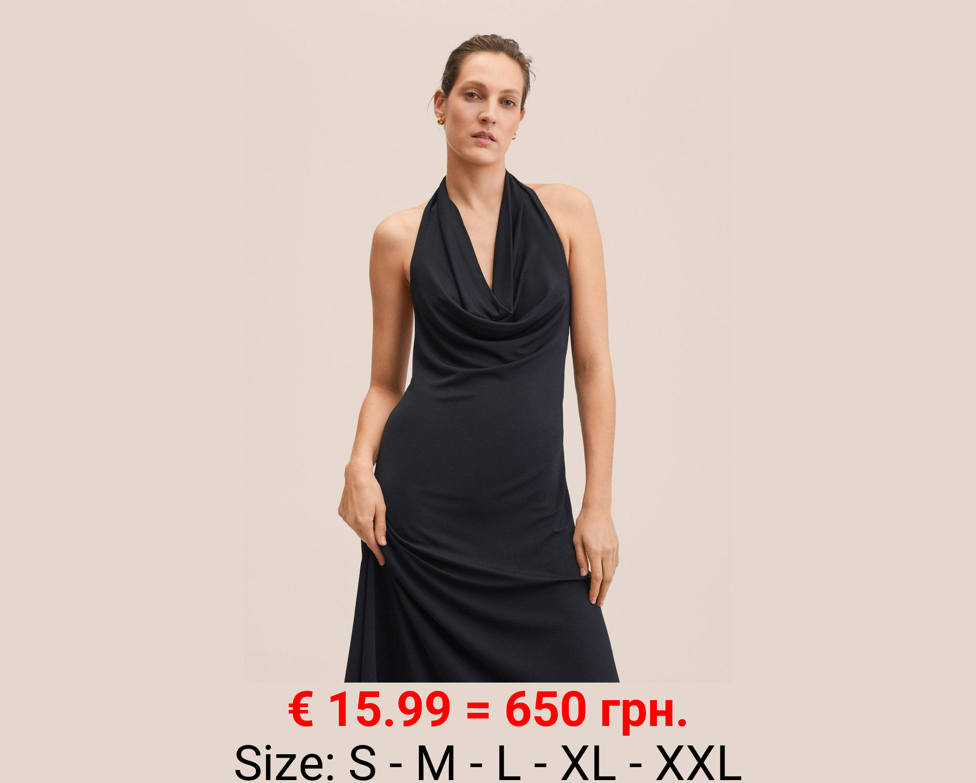 Vestido cuello halter