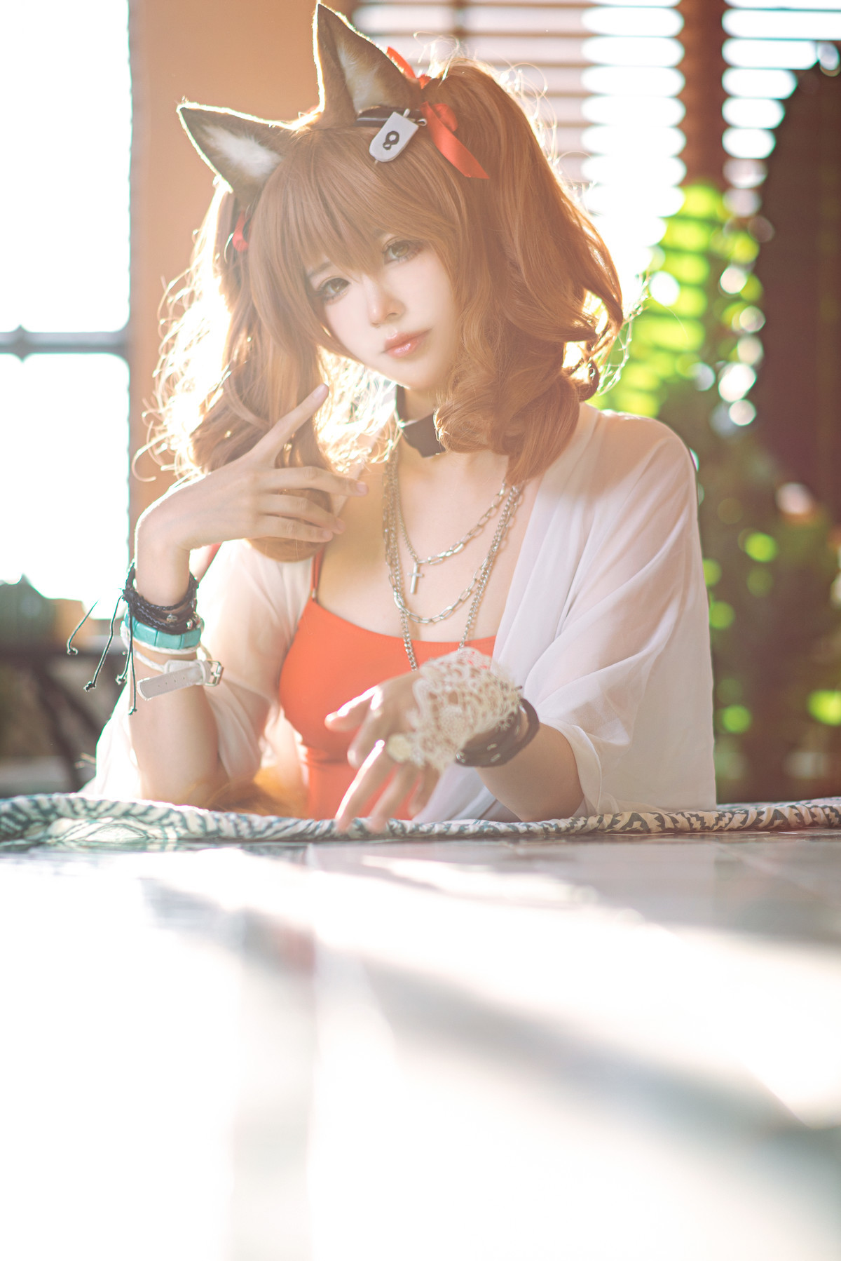 工藤新伍 Cosplay 明日方舟 安洁莉娜 夏卉泳装 5