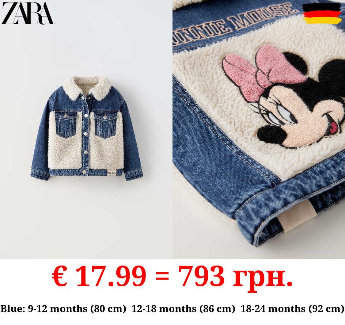 MINNIE MOUSE © DISNEY FAUX SHEARLING DENIM JACKET