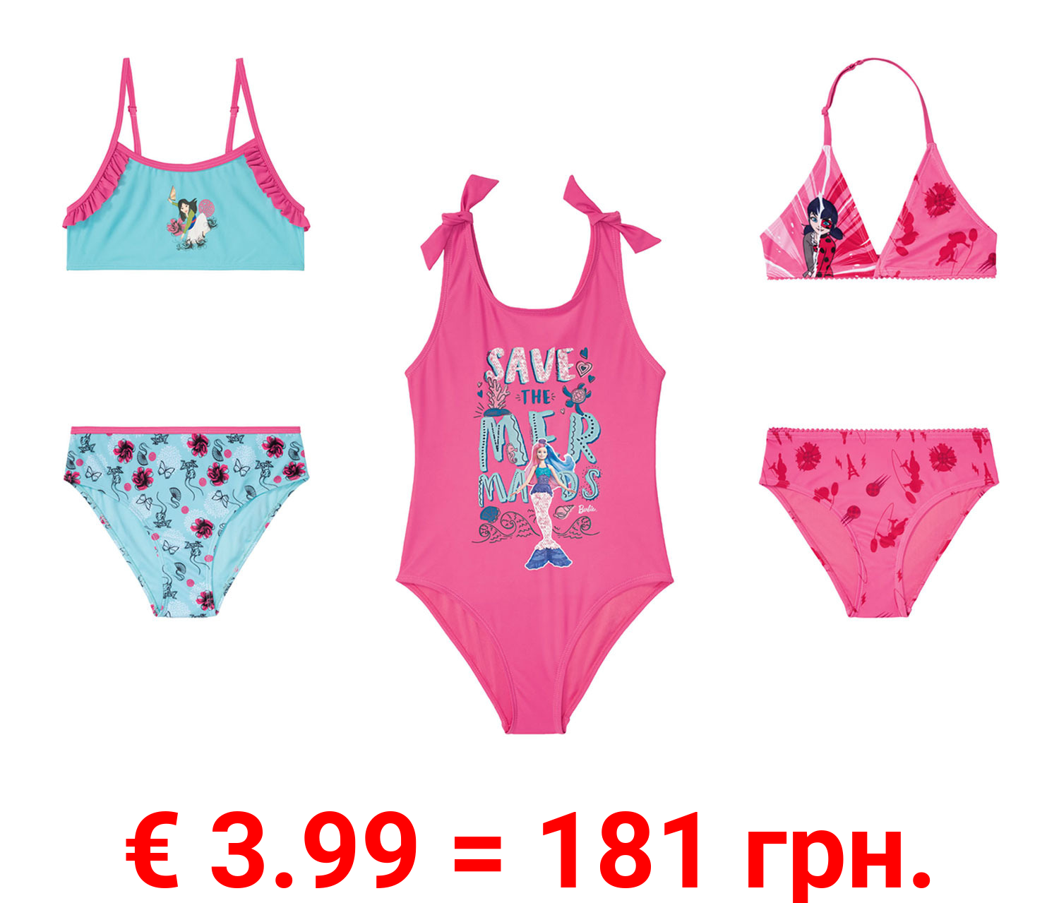 Mädchen Badeanzug/Bikini, perfekt für Strand und Schwimmbad