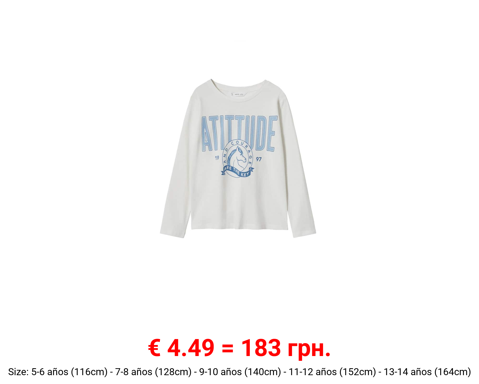 Camiseta manga larga mensaje