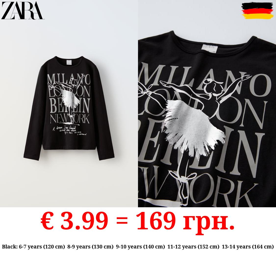 FOIL BALLERINA T-SHIRT