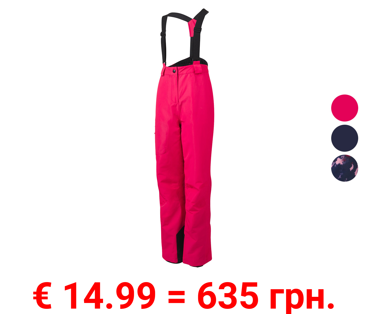 CRIVIT Kinder Skihose, wasserabweisendes Obermaterial