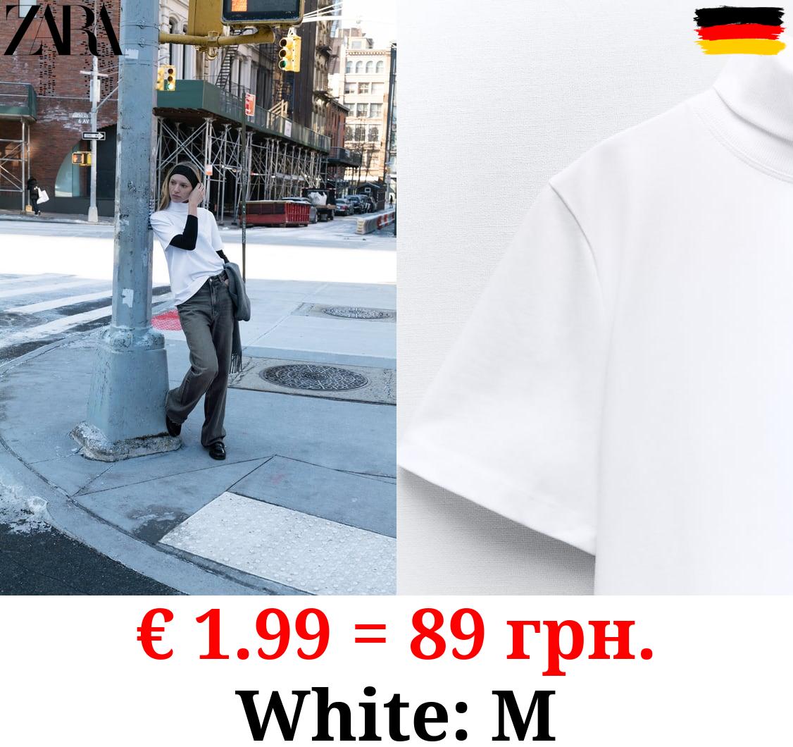 HEAVY COTTON TURTLENECK TOP