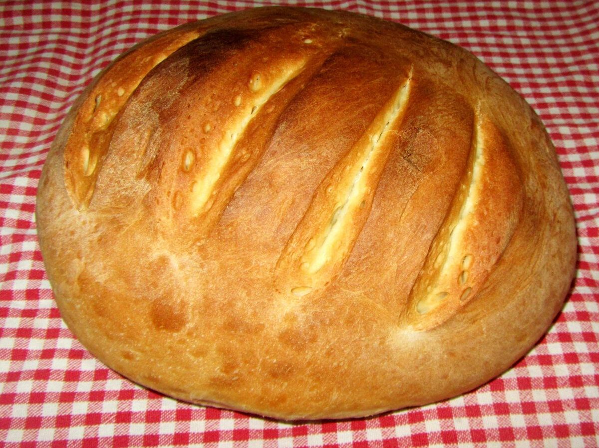 Хлеб на дрожжах в духовке