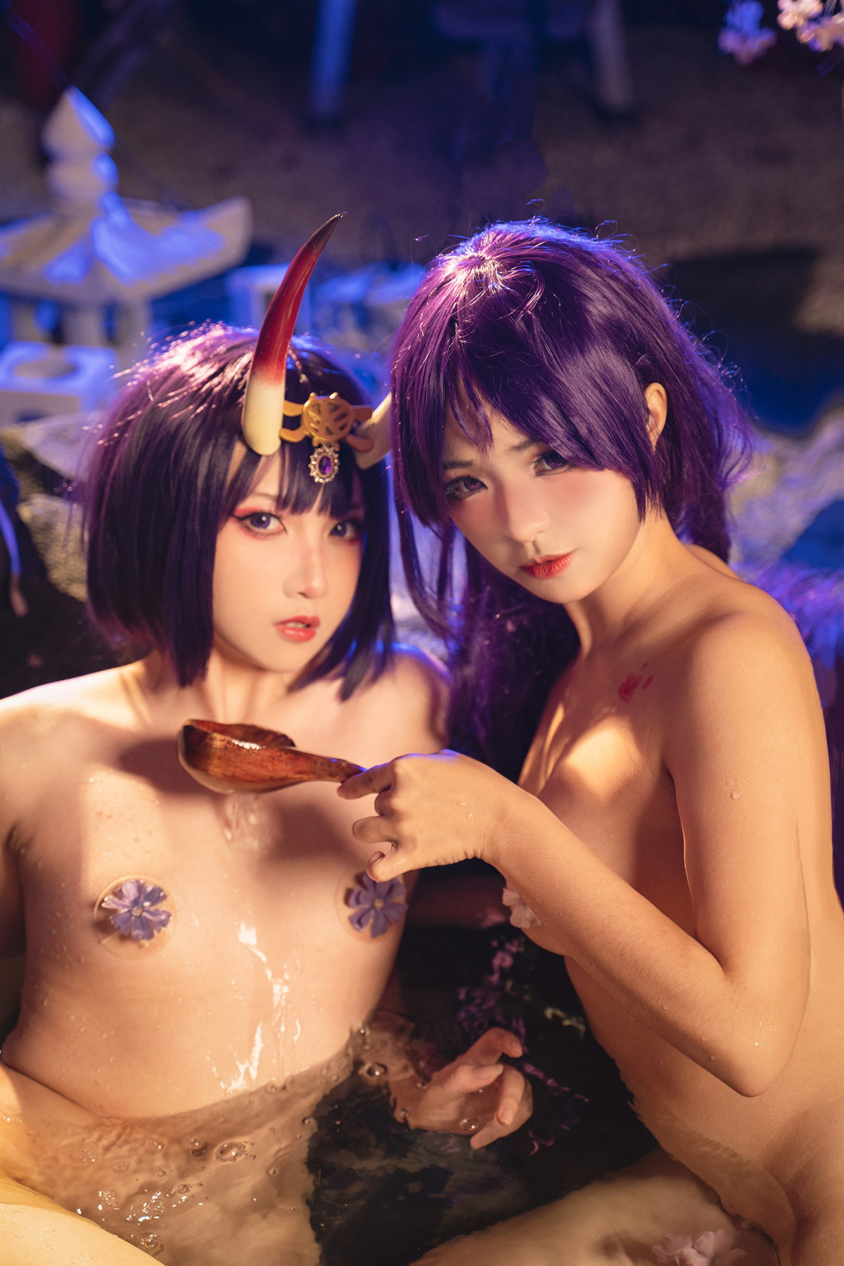Cosplay 小和甜酒 阿呀 温泉酒吞奶光双人 Set.01 27