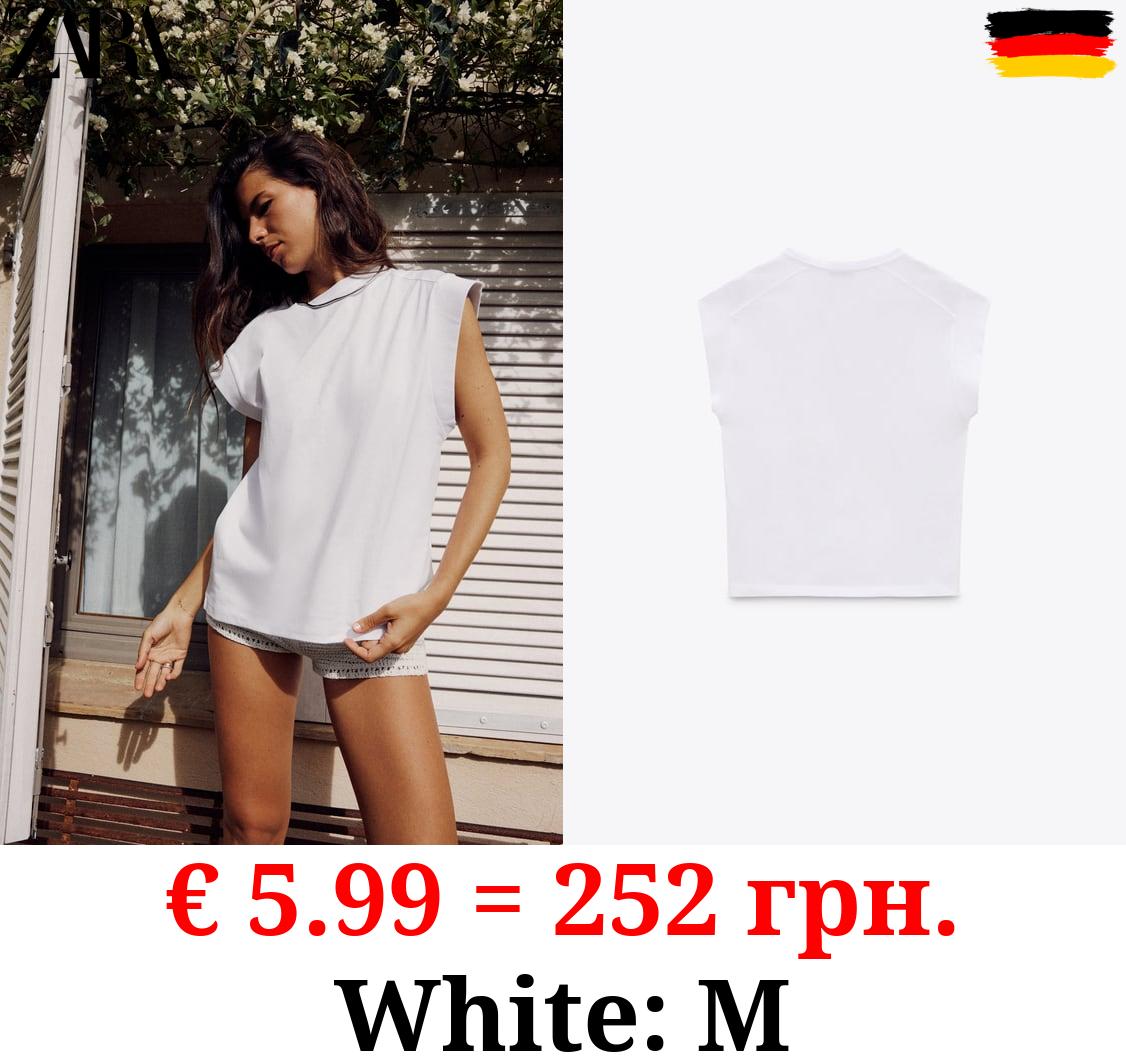 RIBBED COTTON T-SHIRT