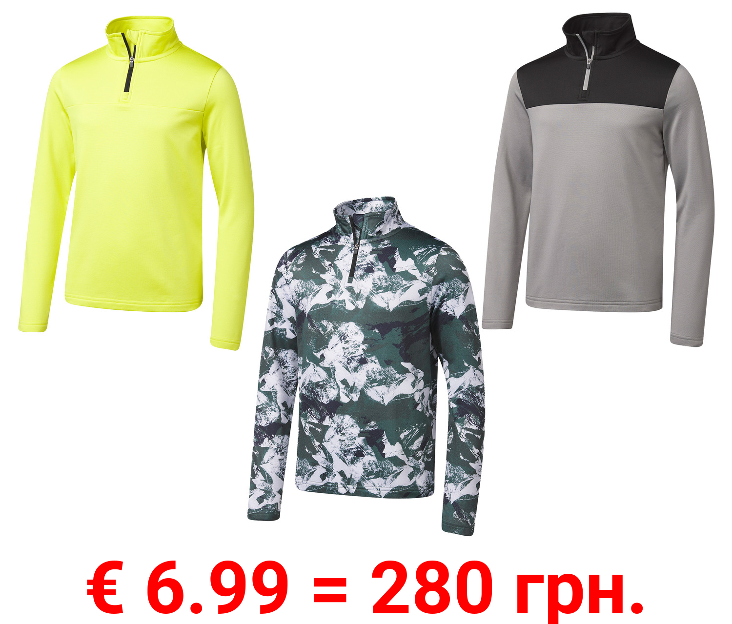 CRIVIT Kinder Thermo-Funktionsshirt, schnelltrocknend