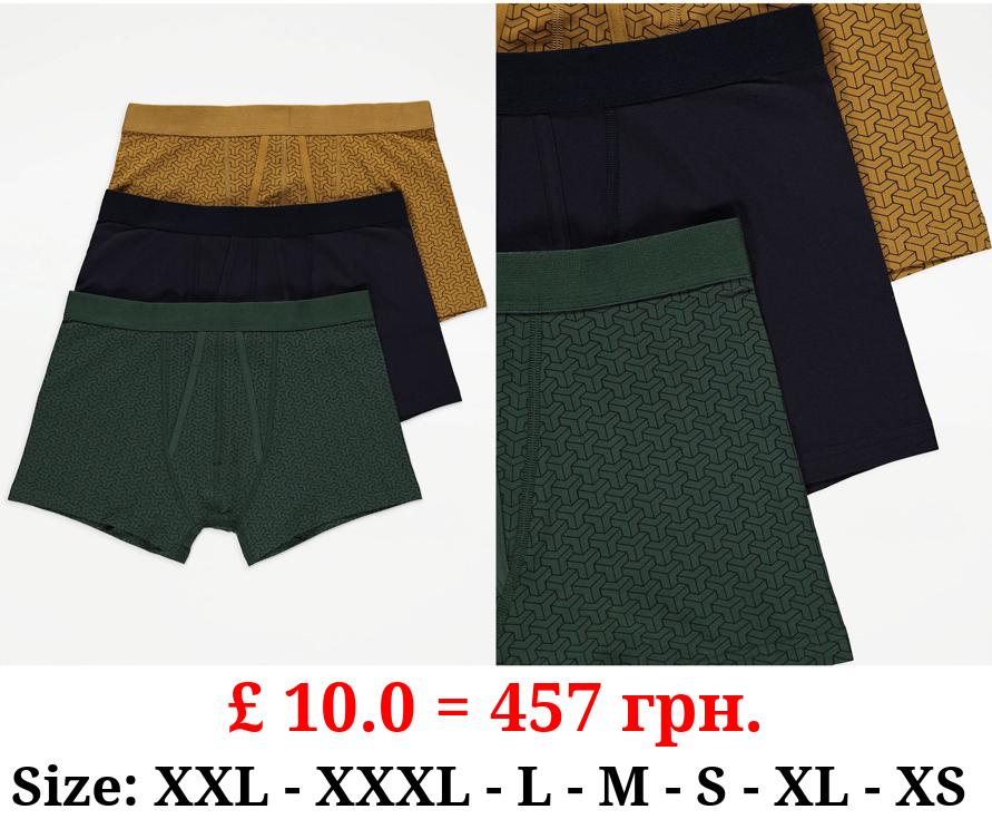 Geometric A-Front Boxers 3 Pack